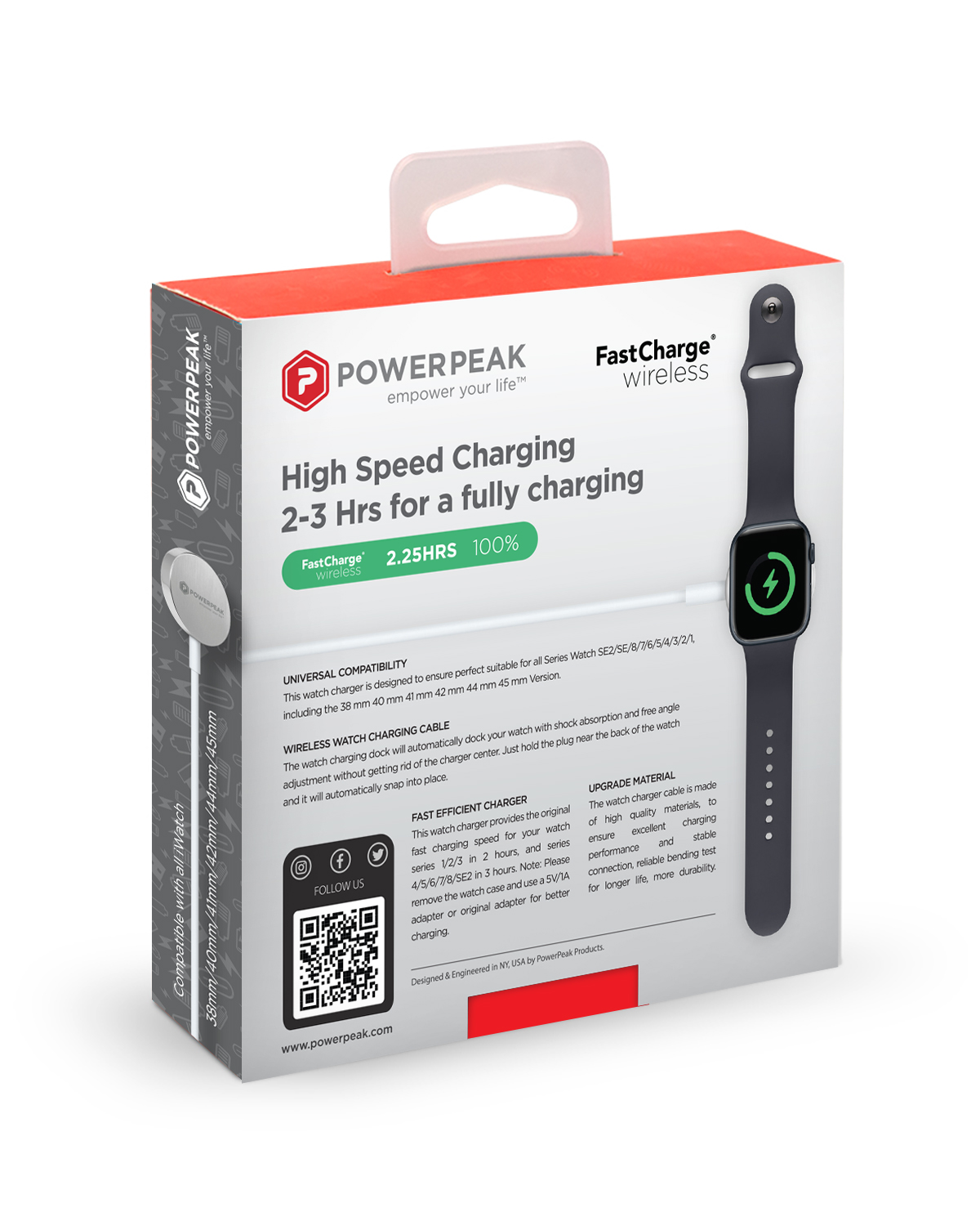 PowerPeak Apple Watch Charging Cable PPTCAW